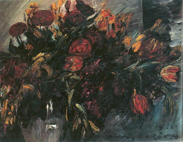 Lovis Corinth Rote und gelbe Tulpen oil painting image